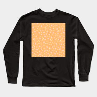 Tiny Crosses and Blossoms Marmalade Orange Long Sleeve T-Shirt